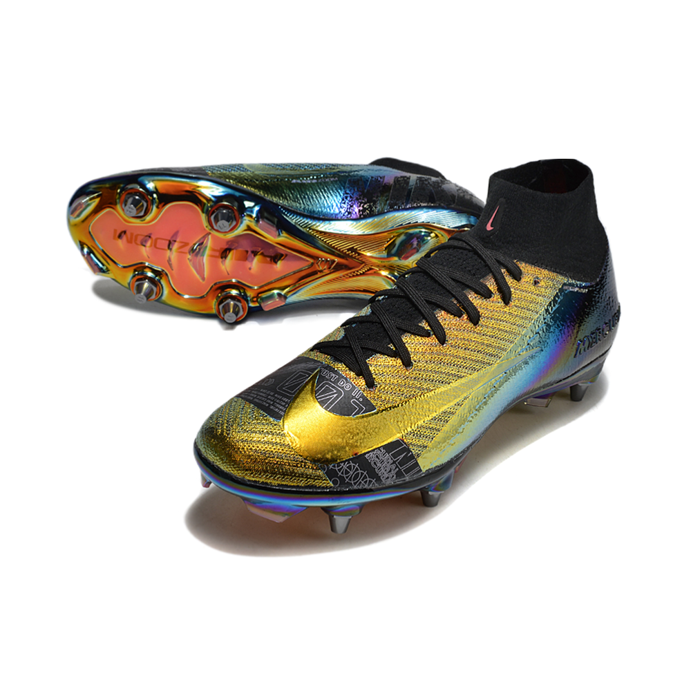 Chuteira Campo Nike Air Zoom Mercurial Superfly 10 Elite Trava Mista Preta 