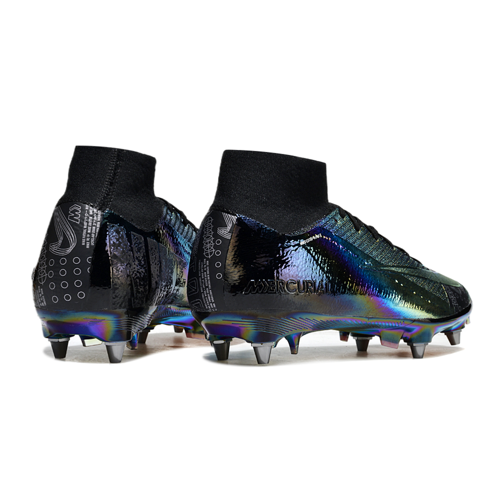 Chuteira Campo Nike Air Zoom Mercurial Superfly 10 Elite Trava Mista Preta 