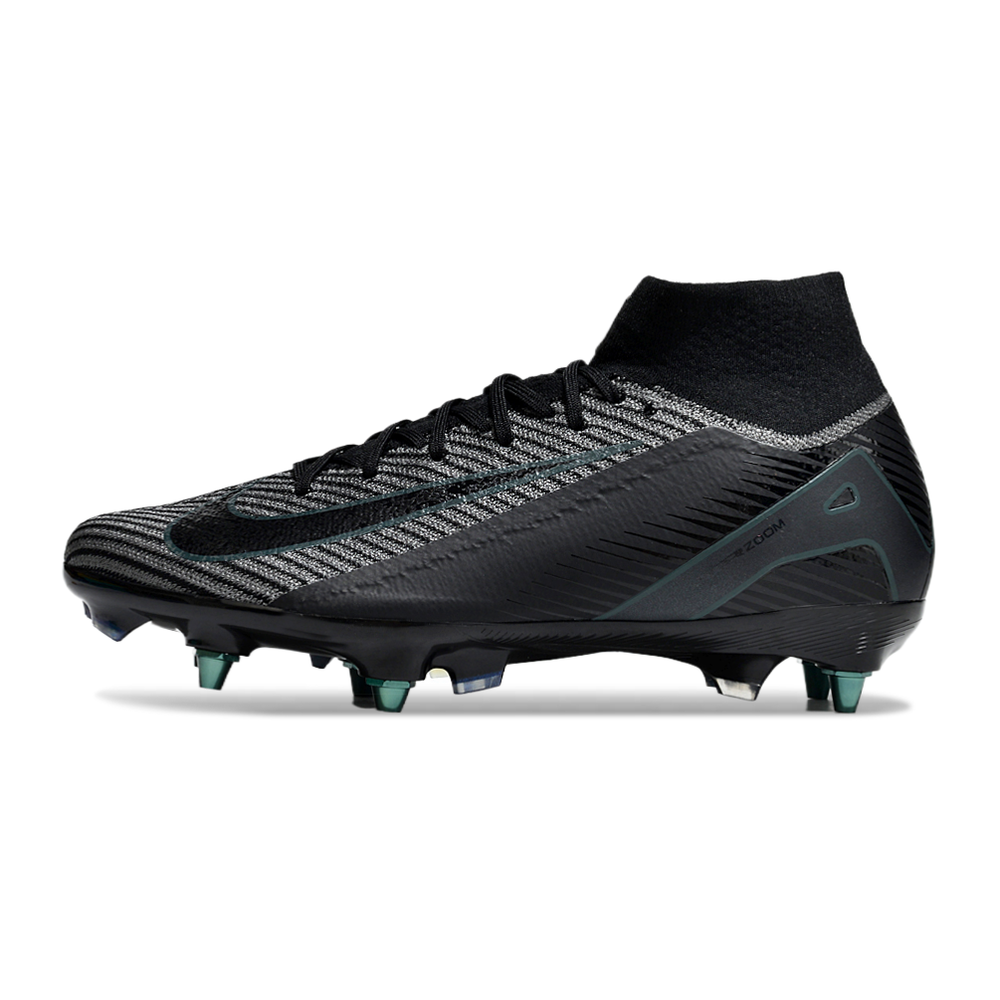 Chuteira Campo Nike Air Zoom Mercurial Superfly 10 Elite Trava Mista Preta 