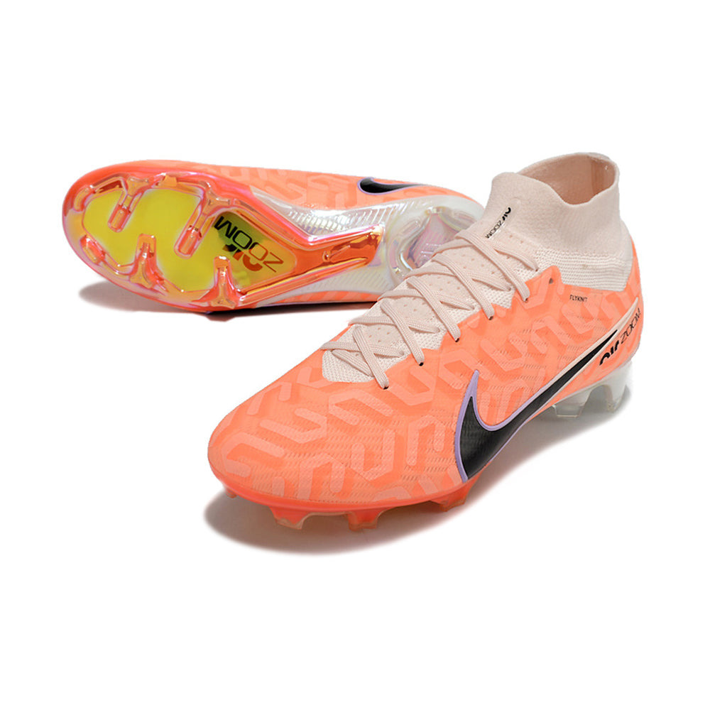 Chuteira Campo Nike Air Zoom Mercurial Superfly 9 Elite FG Laranja 