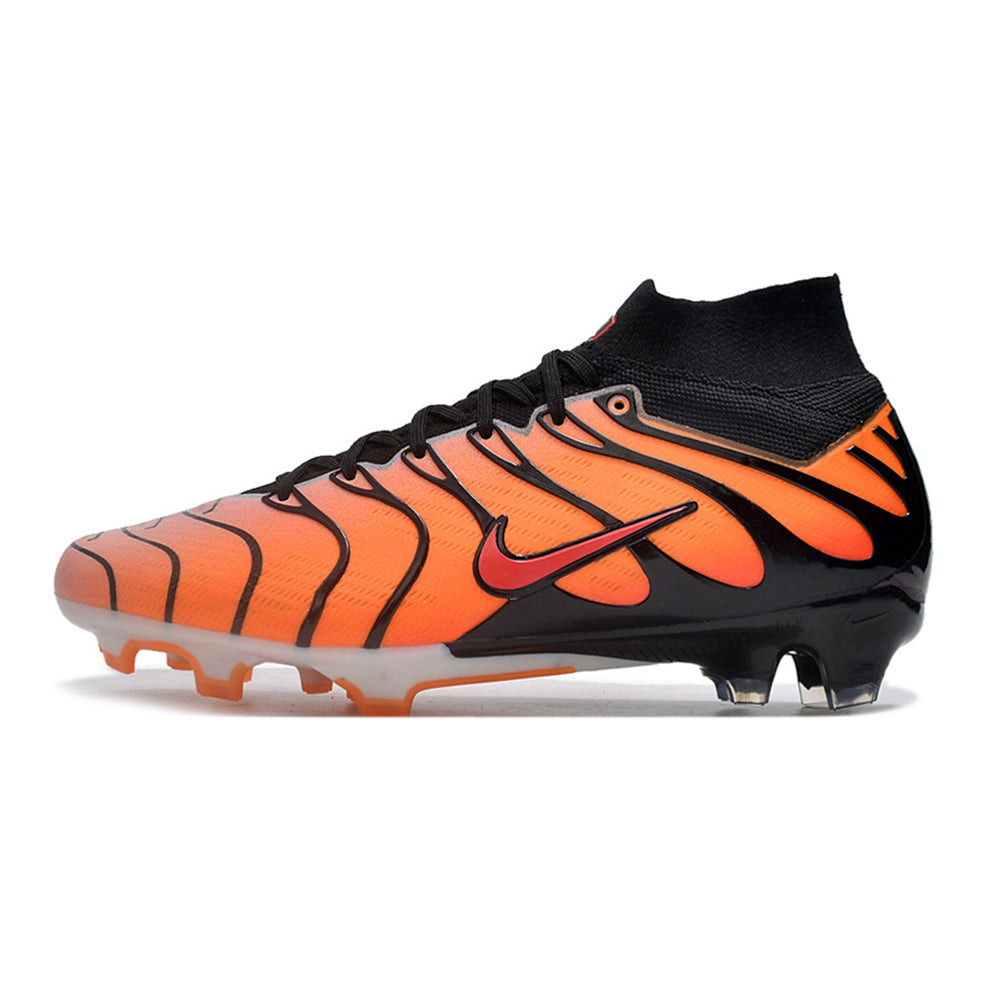Chuteira Campo Nike Air Zoom Mercurial Superfly 9 Elite FG Laranja e Preta