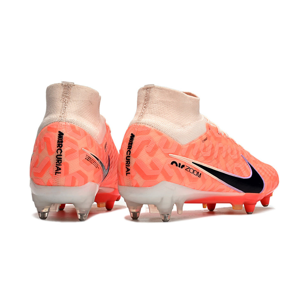 Chuteira Campo Nike Air Zoom Mercurial Superfly 9 Elite Ponta de Aluminio Laranja 