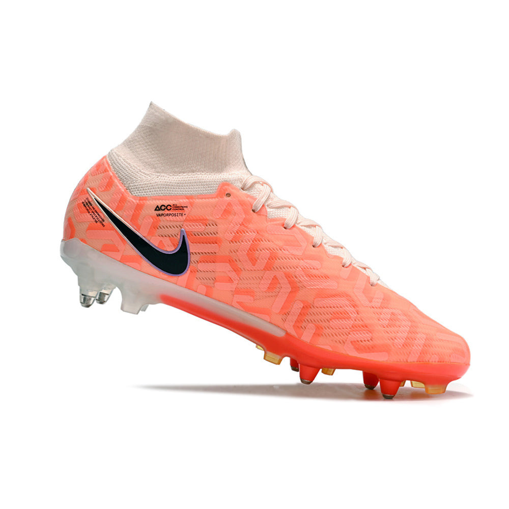 Chuteira Campo Nike Air Zoom Mercurial Superfly 9 Elite Ponta de Aluminio Laranja 