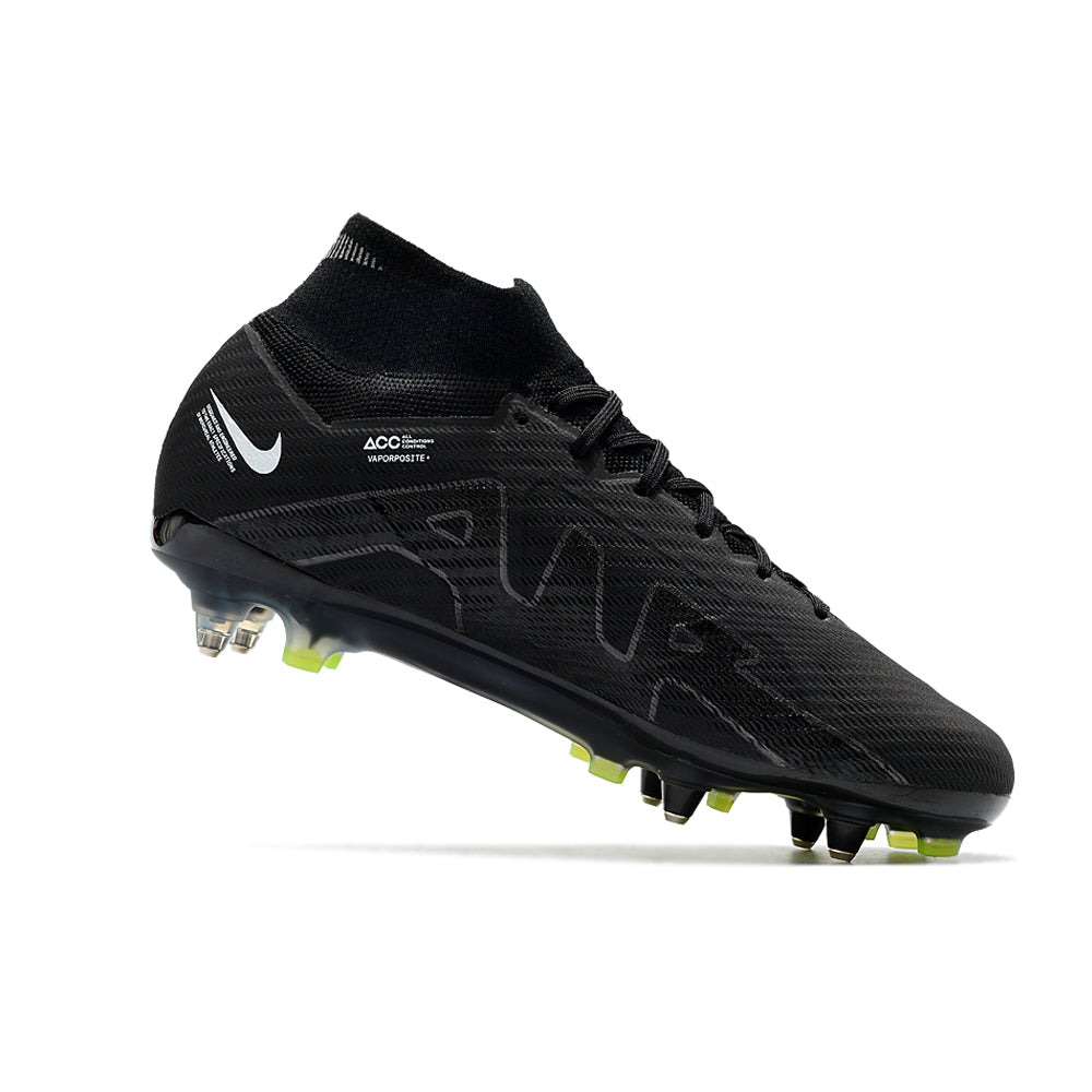 Chuteira Campo Nike Air Zoom Mercurial Superfly 9 Elite Ponta de Aluminio Preta 