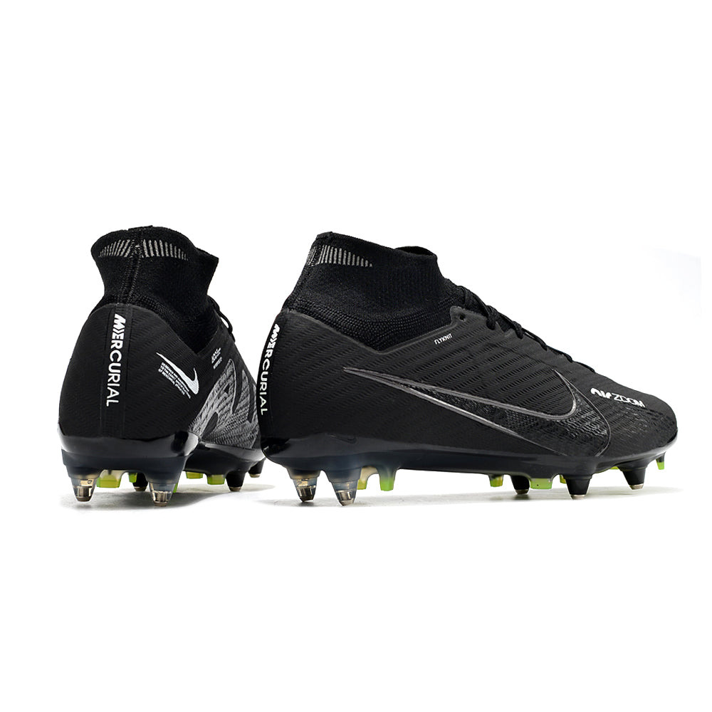Chuteira Campo Nike Air Zoom Mercurial Superfly 9 Elite Ponta de Aluminio Preta 