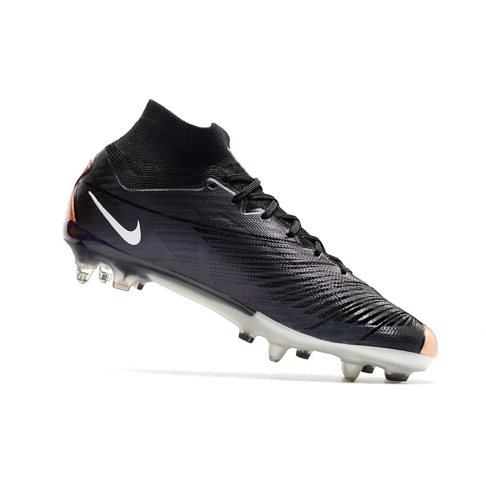 Chuteira Campo Nike Air Zoom Mercurial Superfly 9 Elite Ponta de Aluminio Preto e Cobre 