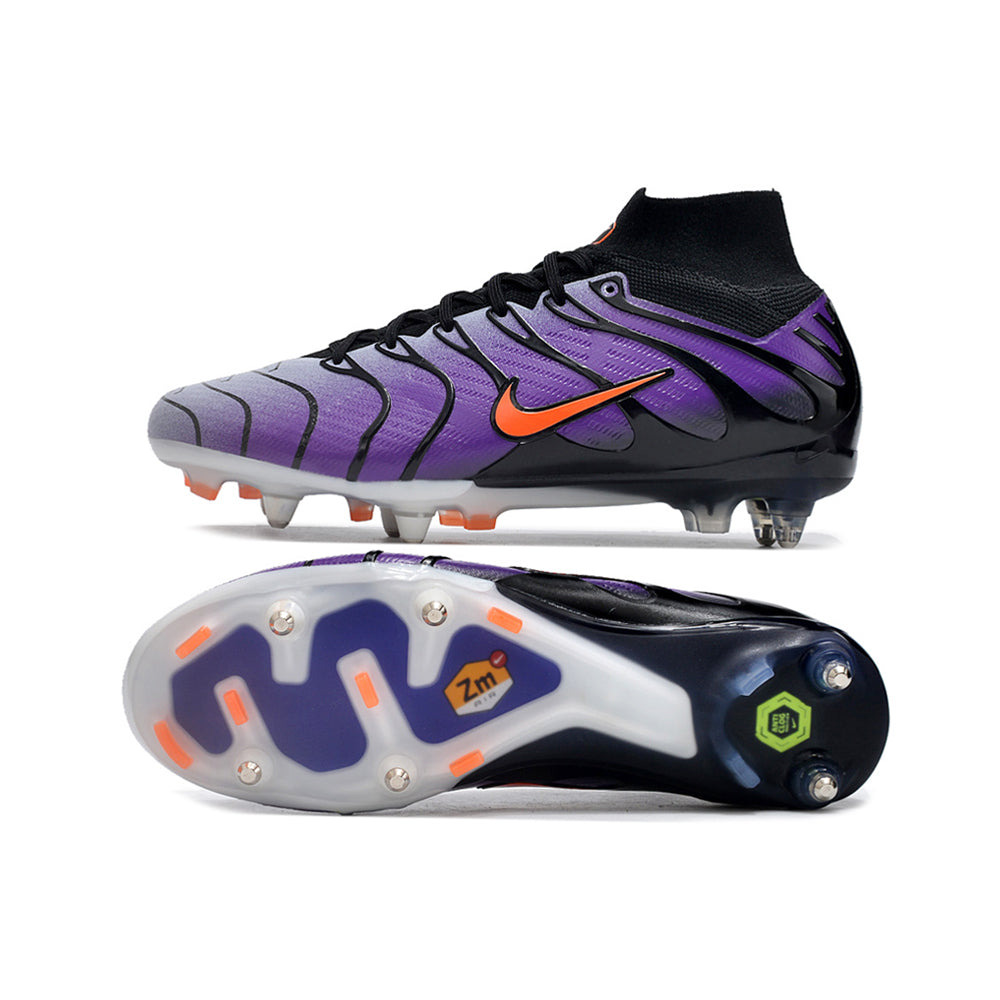 Chuteira Campo Nike Air Zoom Mercurial Superfly 9 Elite Ponta de Aluminio Roxa 