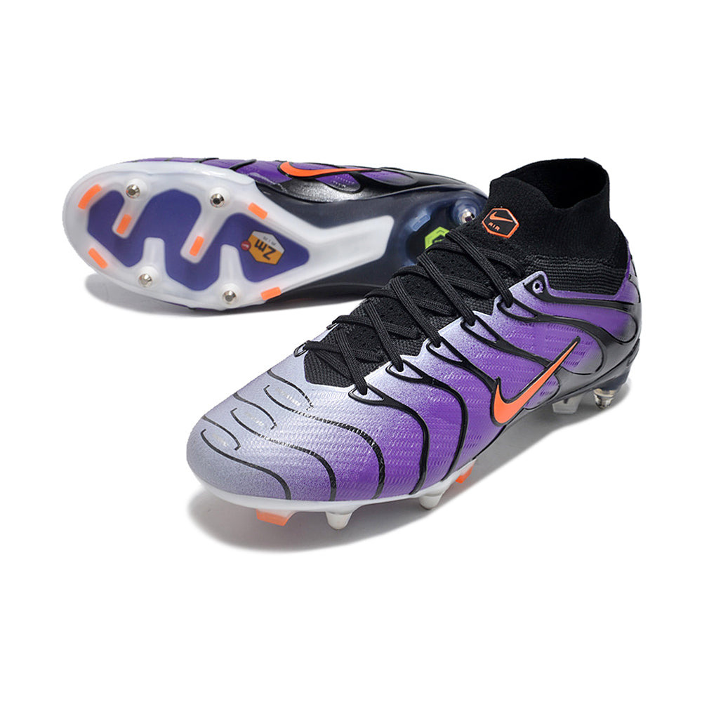 Chuteira Campo Nike Air Zoom Mercurial Superfly 9 Elite Ponta de Aluminio Roxa 