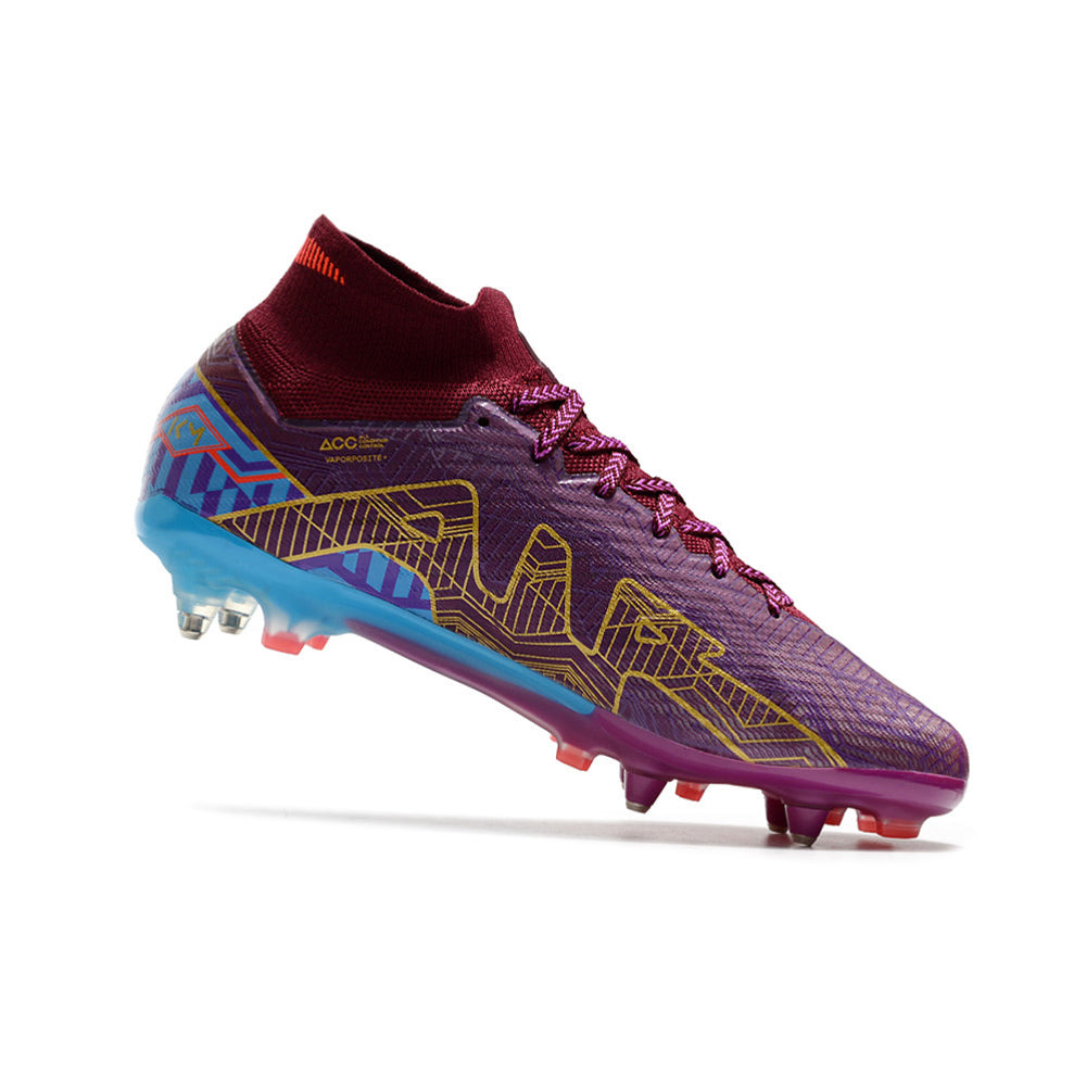 Chuteira Campo Nike Air Zoom Mercurial Superfly 9 Elite Ponta de Aluminio Roxa 