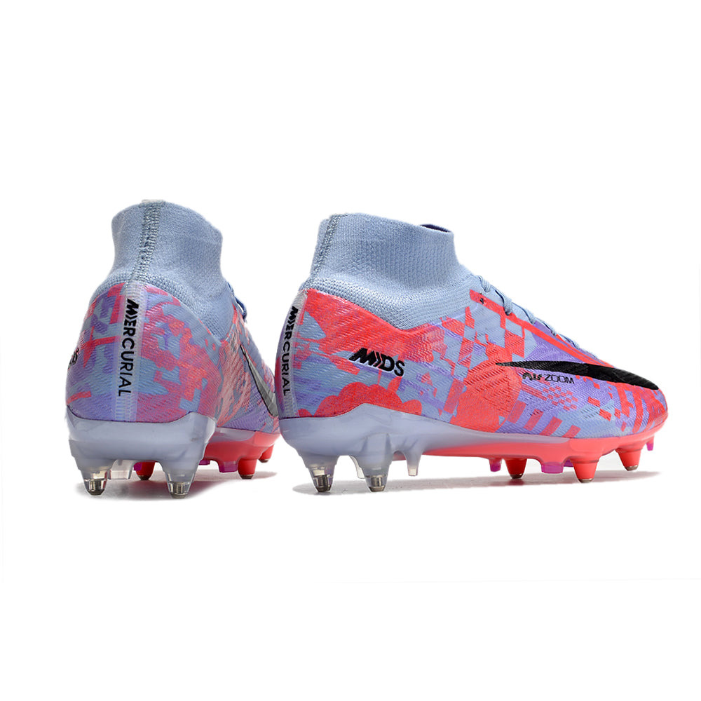 Chuteira Campo Nike Air Zoom Mercurial Superfly 9 Elite Ponta de Aluminio Roxa 