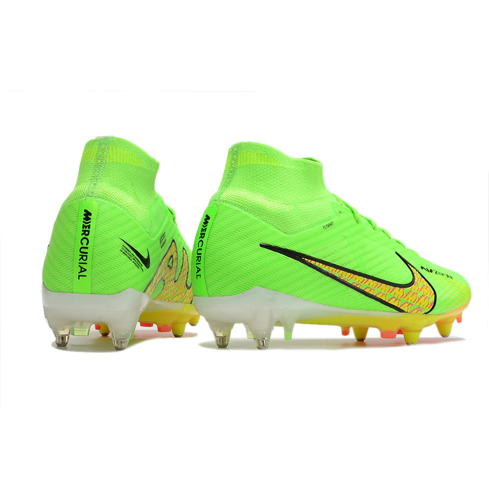 Chuteira Campo Nike Air Zoom Mercurial Superfly 9 Elite Ponta de Aluminio Verde