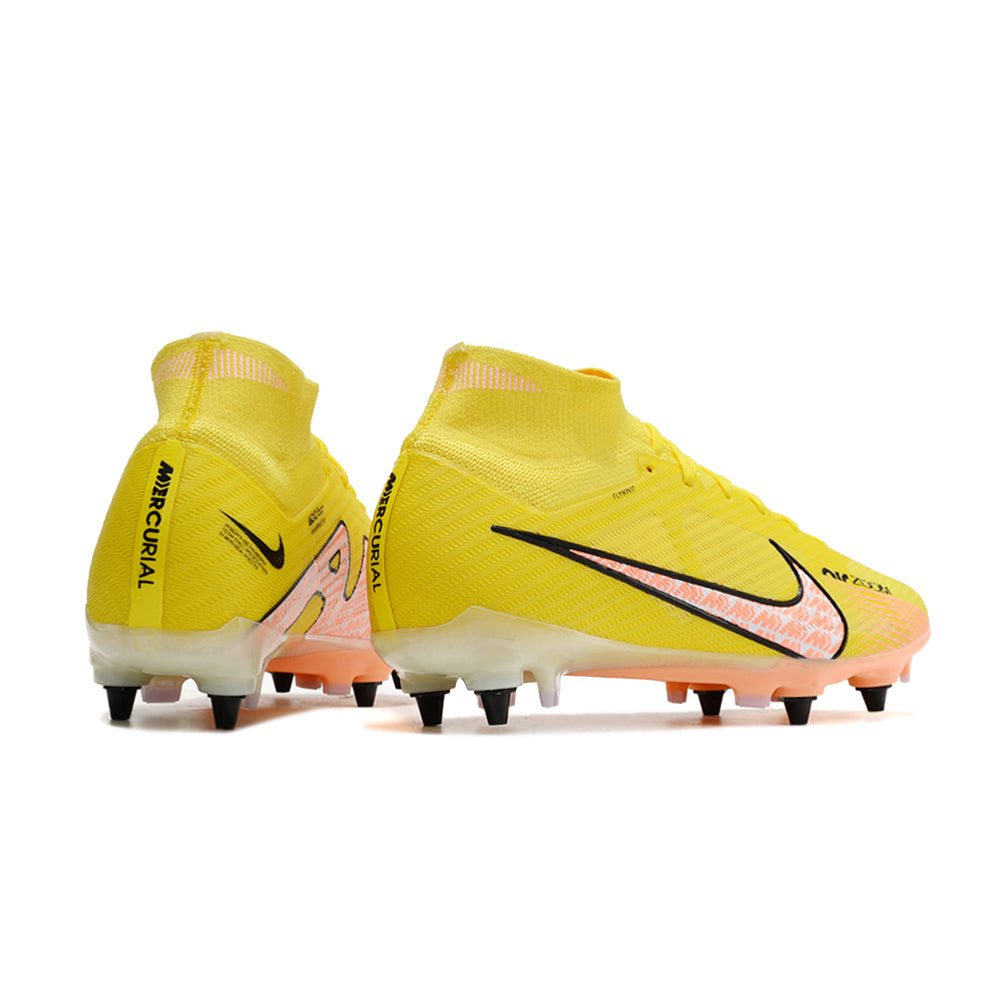 Chuteira Campo Nike Air Zoom Mercurial Superfly 9 Elite Trava Mista Amarela 