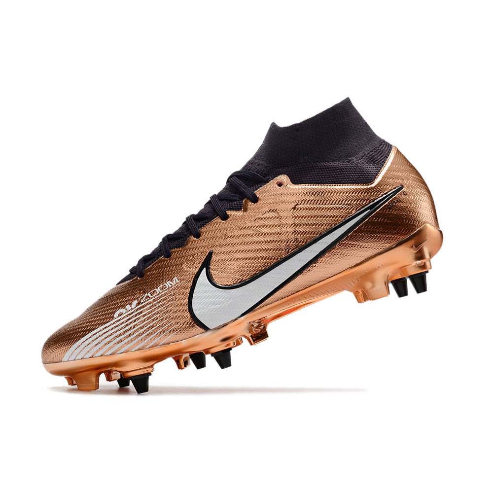 Chuteira Campo Nike Air Zoom Mercurial Superfly 9 Elite Trava Mista Cobre 