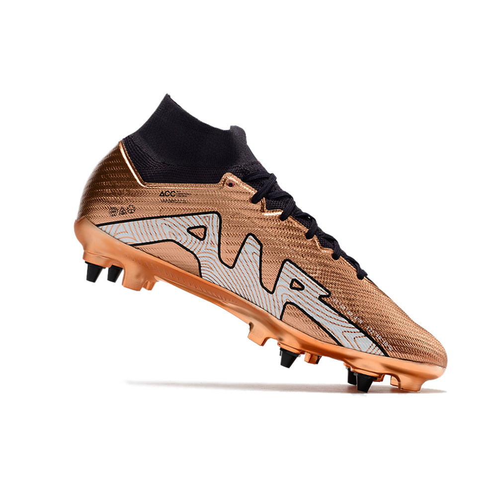 Chuteira Campo Nike Air Zoom Mercurial Superfly 9 Elite Trava Mista Cobre 