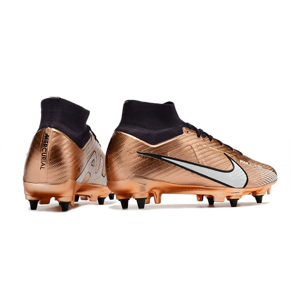 Chuteira Campo Nike Air Zoom Mercurial Superfly 9 Elite Trava Mista Cobre 