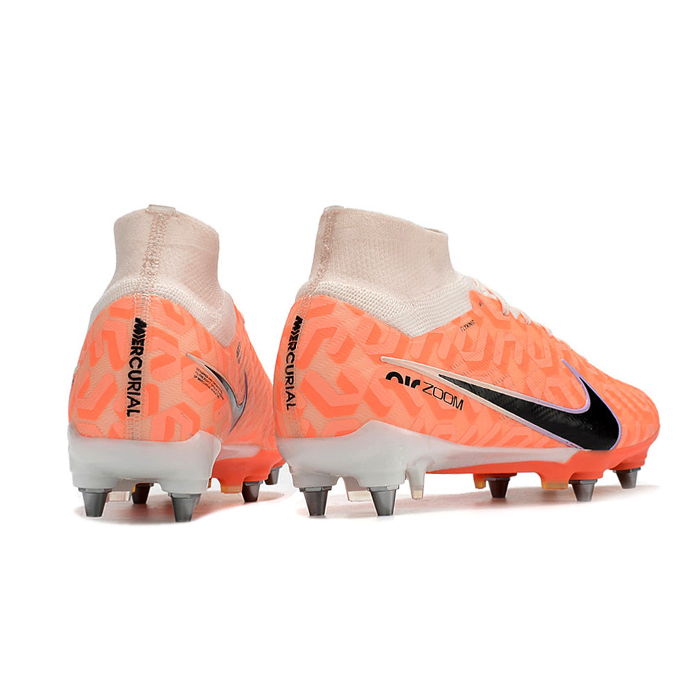 Chuteira Campo Nike Air Zoom Mercurial Superfly 9 Elite Trava Mista Laranja 