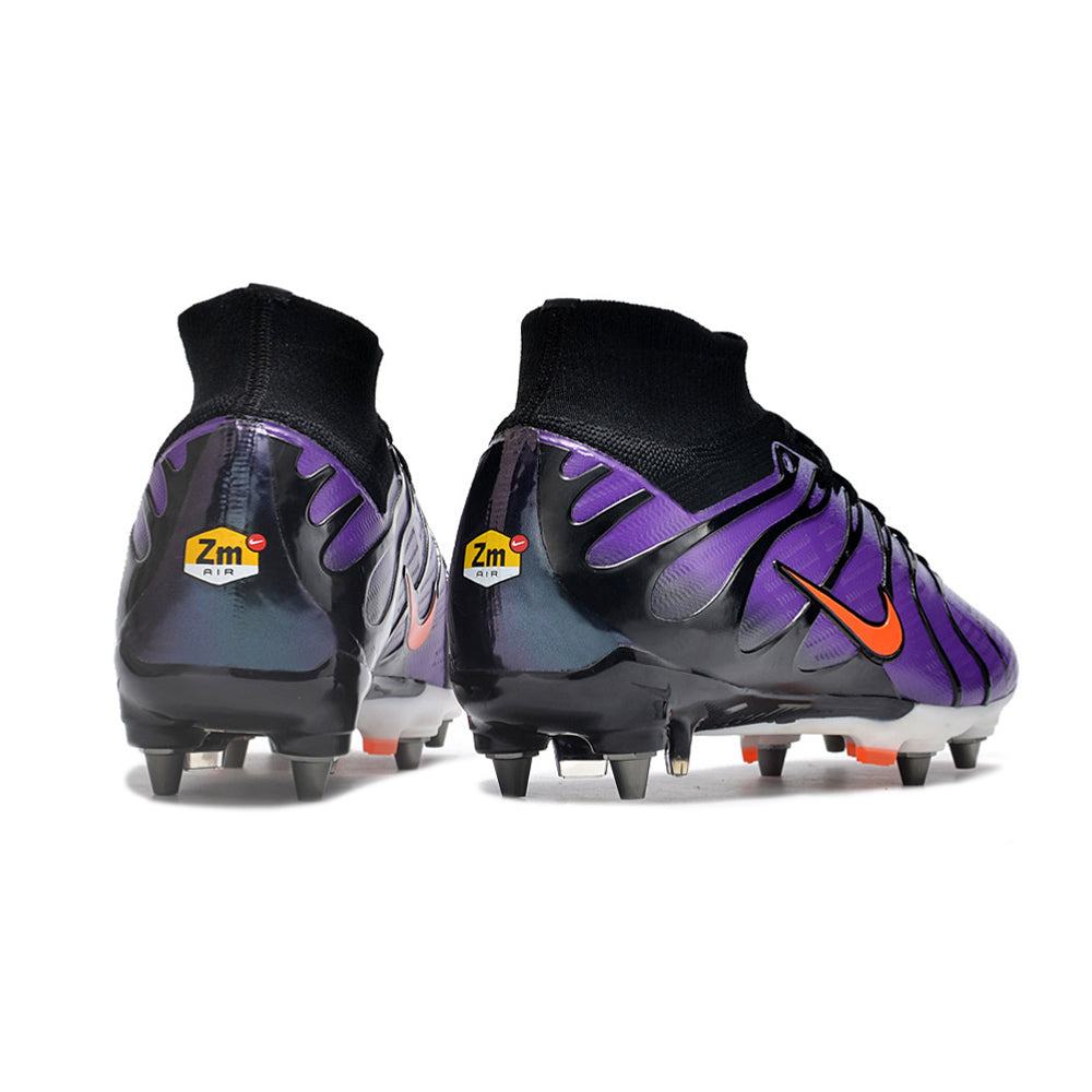 Chuteira Campo Nike Air Zoom Mercurial Superfly 9 Elite Trava Mista Roxa 
