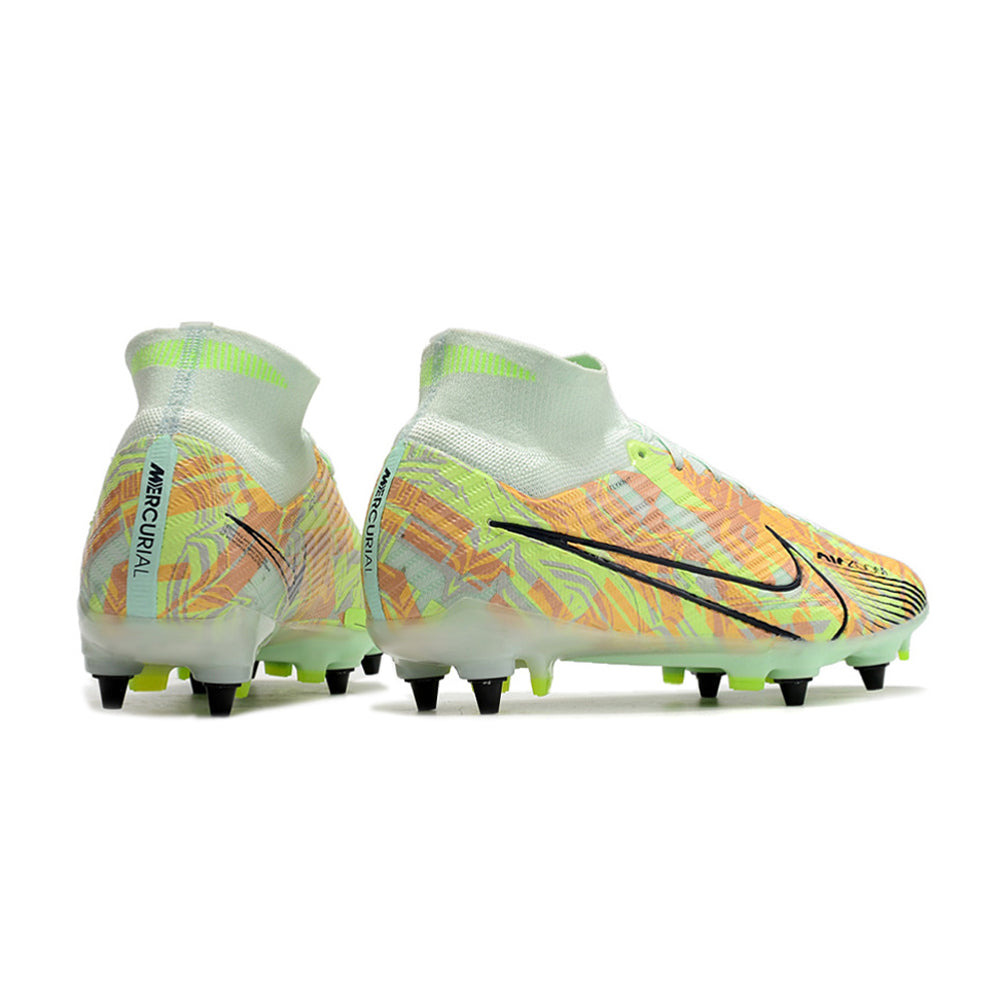 Chuteira Campo Nike Air Zoom Mercurial Superfly 9 Elite Trava Mista Verde 