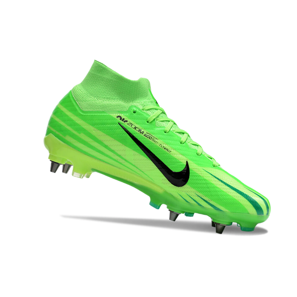Chuteira Campo Nike Air Zoom Mercurial Superfly 9 Elite Trava Mista Verde 