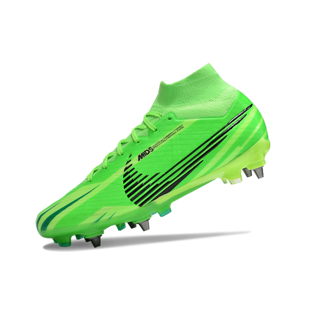 Chuteira Campo Nike Air Zoom Mercurial Superfly 9 Elite Trava Mista Verde 