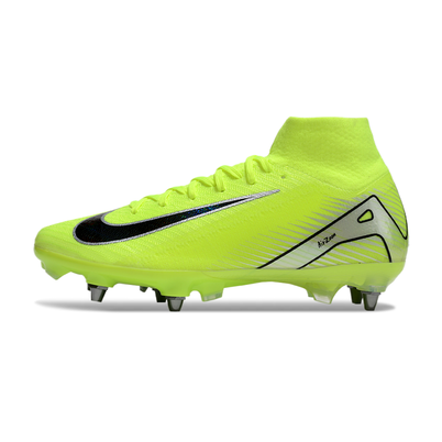 Chuteira Campo Nike Air Zoom Mercurial Superfly 10 Elite Trava Mista Verde e Preta 