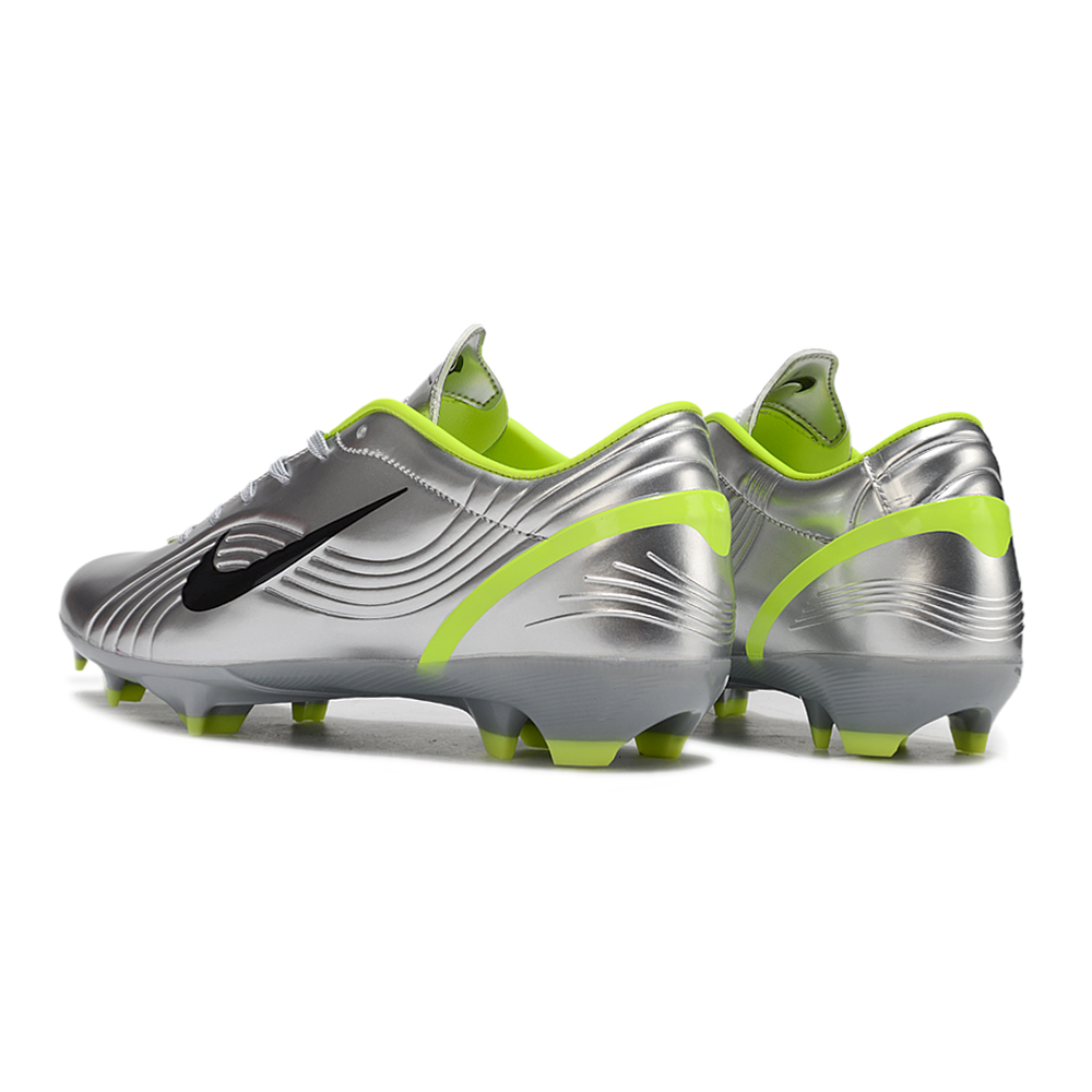 Chuteira Campo Nike Air Zoom Mercurial Vapor 1 Elite FG Prata e Verde 