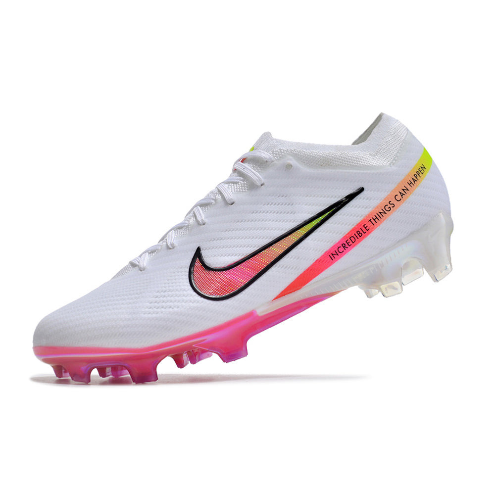 Chuteira Campo Nike Air Zoom Mercurial Vapor 15 Elite FG Branca 