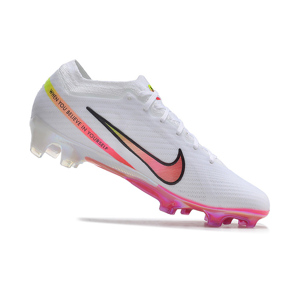 Chuteira Campo Nike Air Zoom Mercurial Vapor 15 Elite FG Branca 