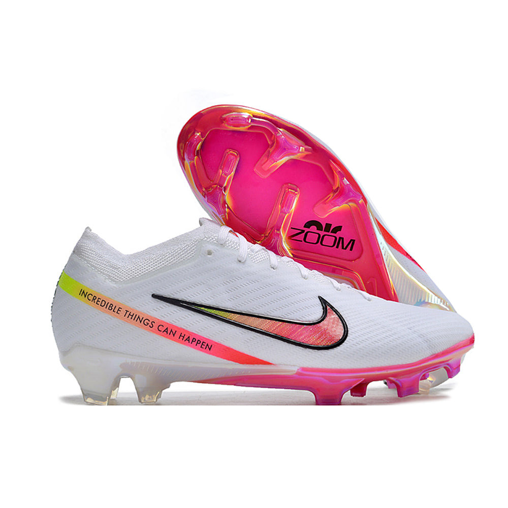 Chuteira Campo Nike Air Zoom Mercurial Vapor 15 Elite FG Branca 