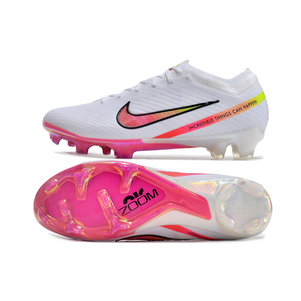 Chuteira Campo Nike Air Zoom Mercurial Vapor 15 Elite FG Branca 