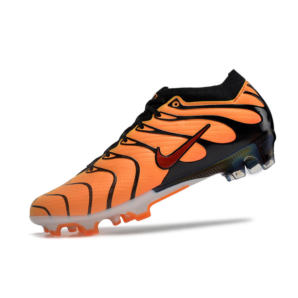Chuteira Campo Nike Air Zoom Mercurial Vapor 15 Elite FG Laranja e Preta 
