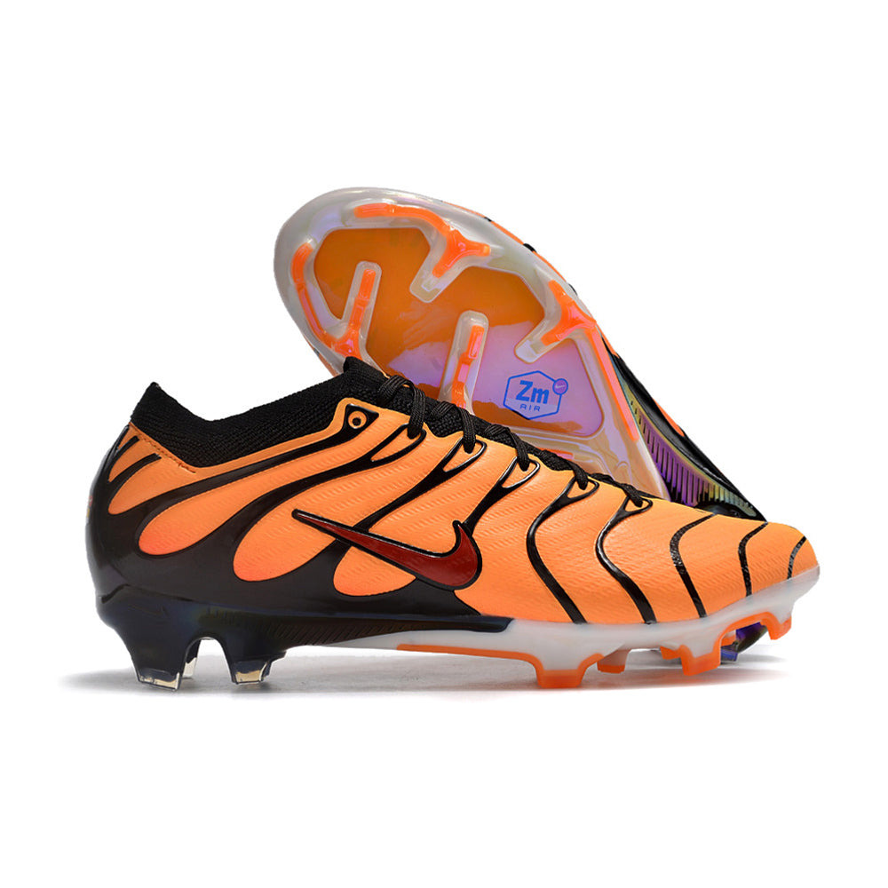 Chuteira Campo Nike Air Zoom Mercurial Vapor 15 Elite FG Laranja e Preta 