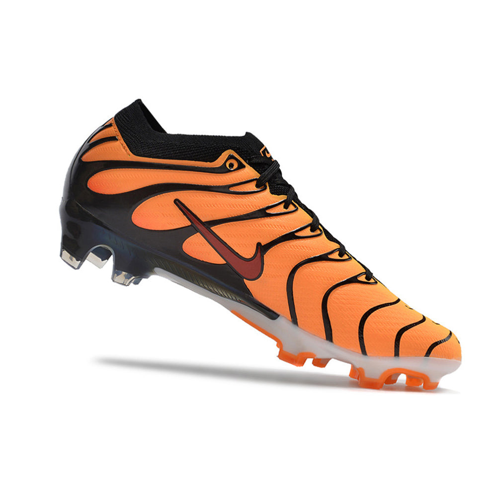 Chuteira Campo Nike Air Zoom Mercurial Vapor 15 Elite FG Laranja e Preta 