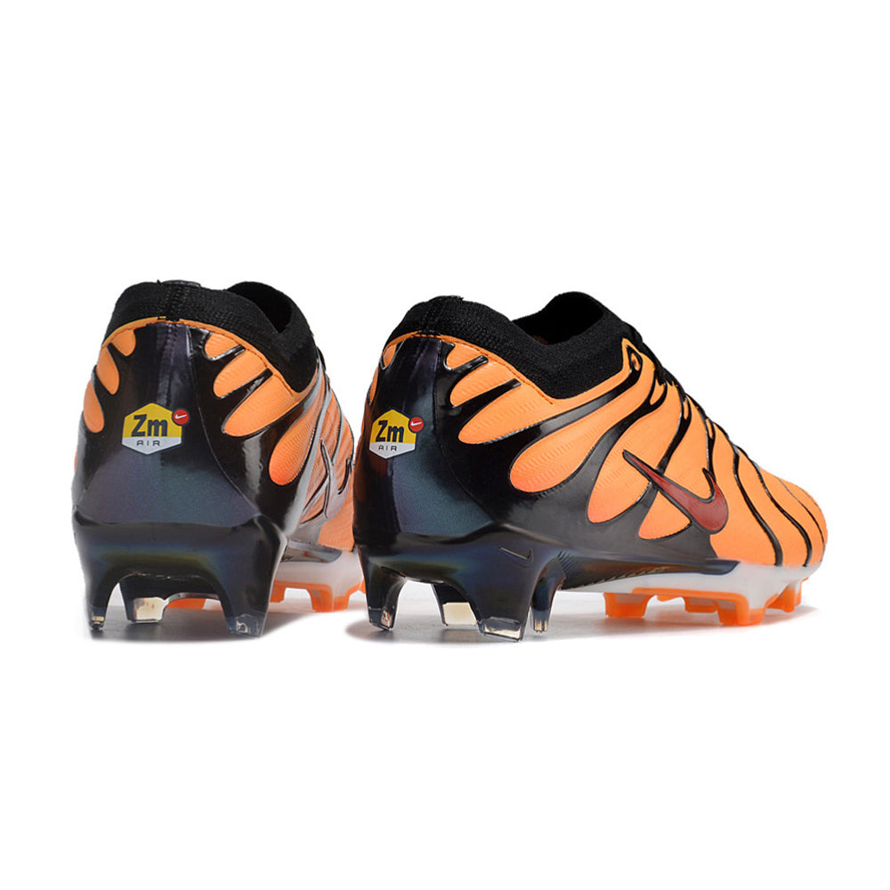 Chuteira Campo Nike Air Zoom Mercurial Vapor 15 Elite FG Laranja e Preta 