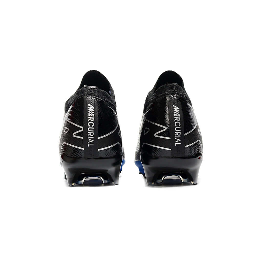 Chuteira Campo Nike Air Zoom Mercurial Vapor 15 Elite FG Preta e Azul 
