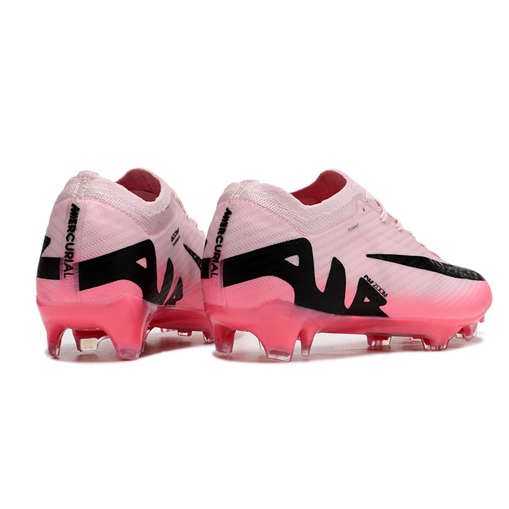 Chuteira Campo Nike Air Zoom Mercurial Vapor 15 Elite FG Rosa e Preto 