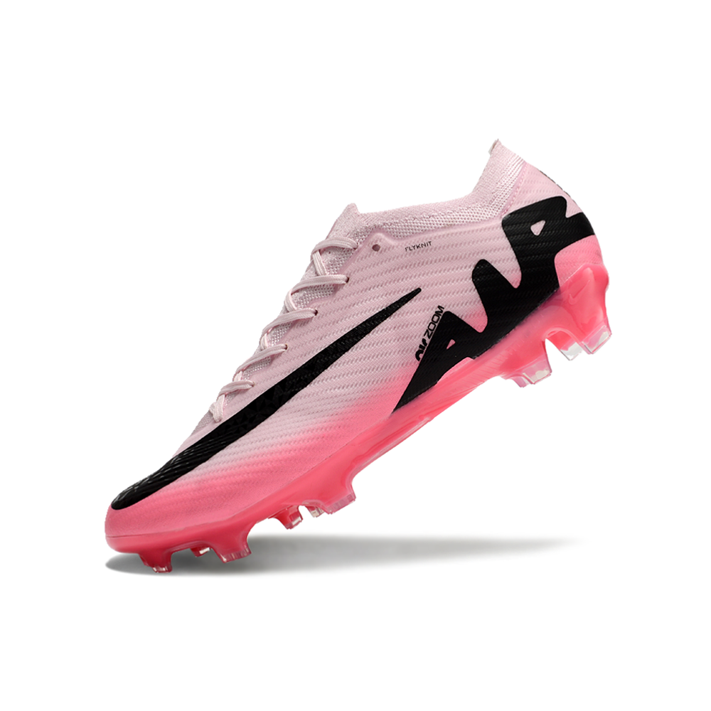 Chuteira Campo Nike Air Zoom Mercurial Vapor 15 Elite FG Rosa e Preto 