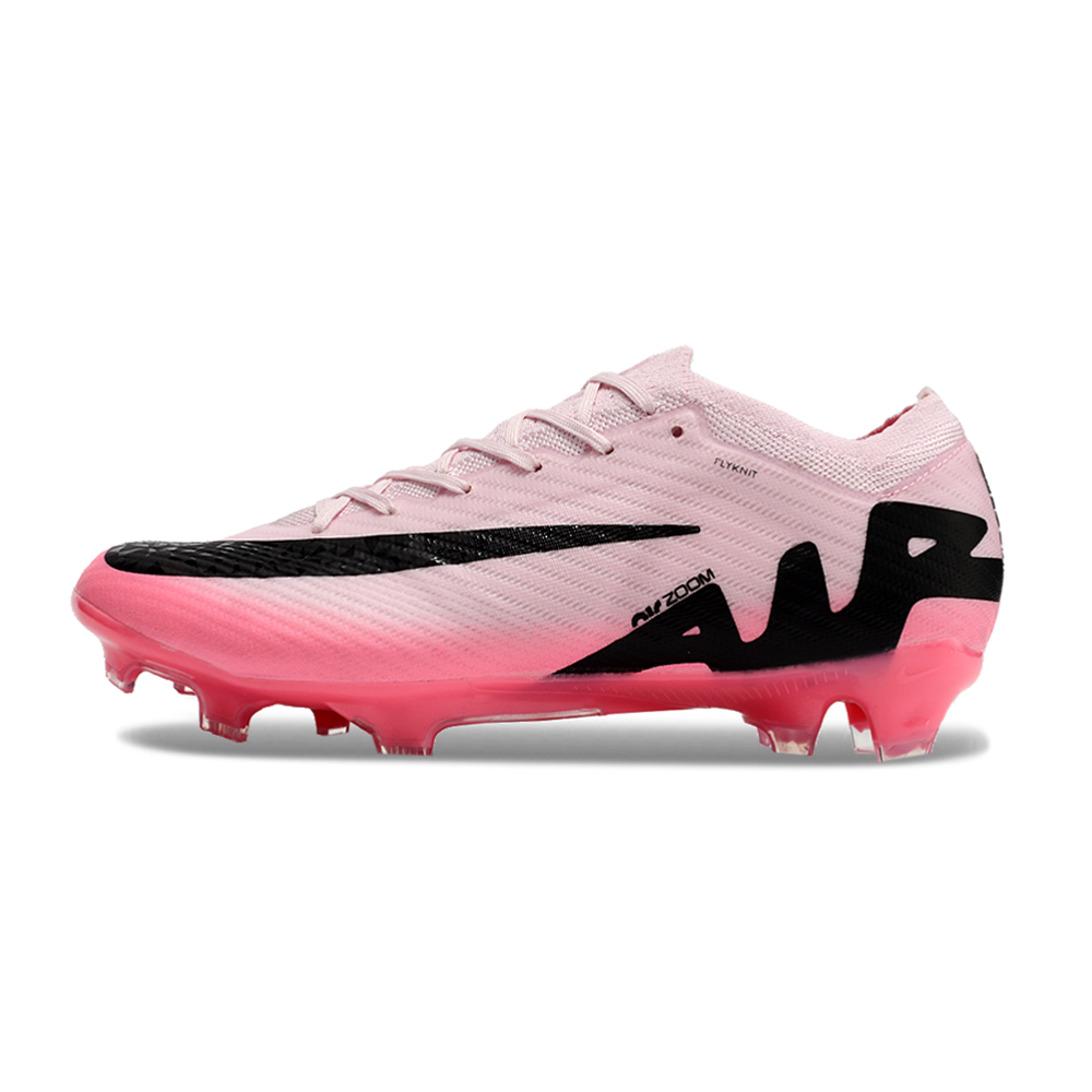 Chuteira Campo Nike Air Zoom Mercurial Vapor 15 Elite FG Rosa e Preto 