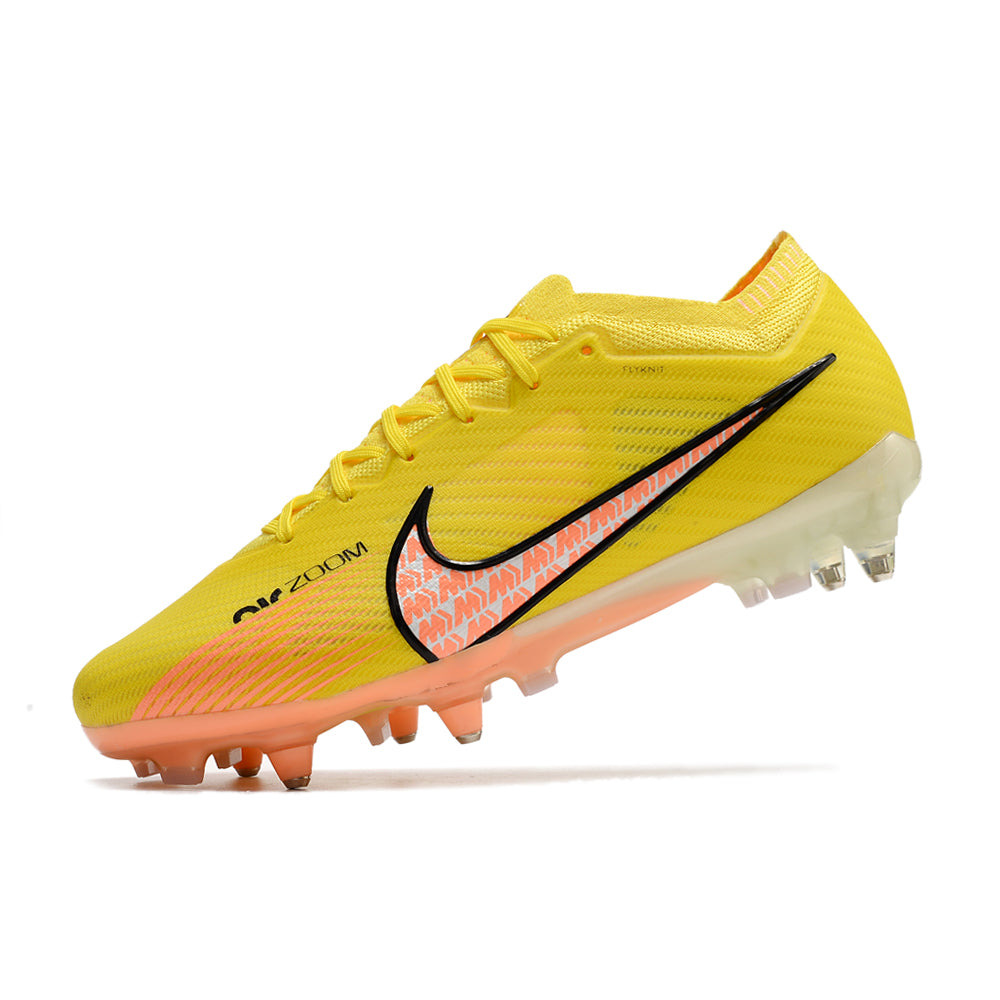 Chuteira Campo Nike Air Zoom Mercurial Vapor 15 Elite Ponta de Aluminio Amarela 