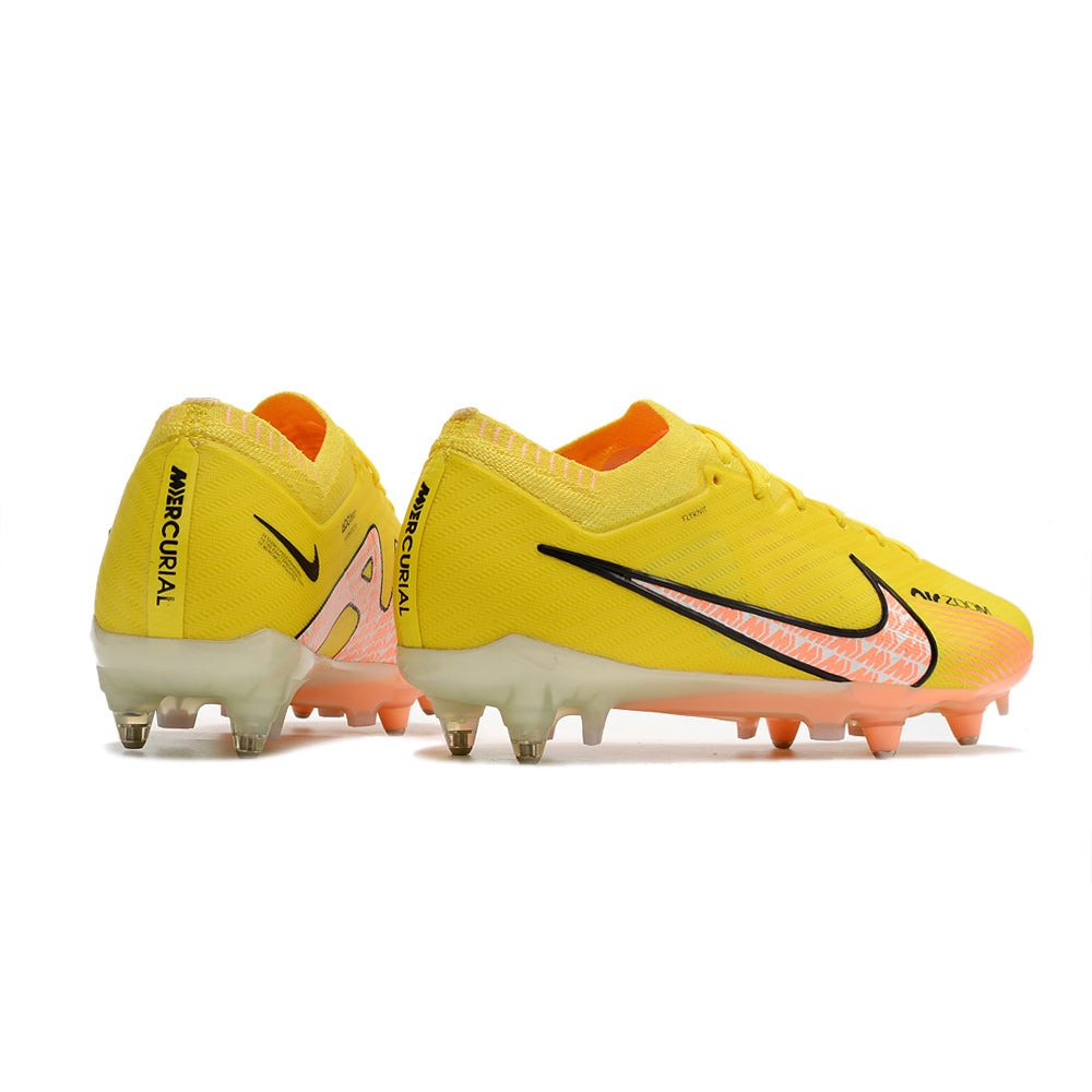 Chuteira Campo Nike Air Zoom Mercurial Vapor 15 Elite Ponta de Aluminio Amarela 