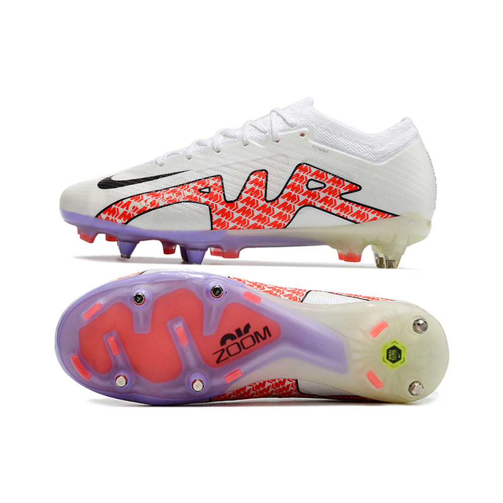 Chuteira Campo Nike Air Zoom Mercurial Vapor 15 Elite Ponta de Aluminio Branca 