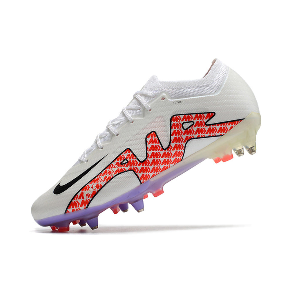 Chuteira Campo Nike Air Zoom Mercurial Vapor 15 Elite Ponta de Aluminio Branca 