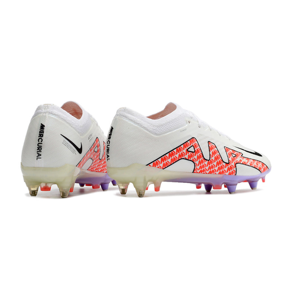 Chuteira Campo Nike Air Zoom Mercurial Vapor 15 Elite Ponta de Aluminio Branca 