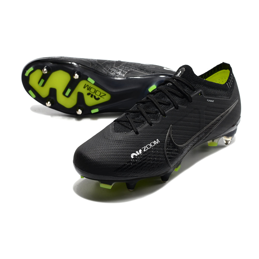 Chuteira Campo Nike Air Zoom Mercurial Vapor 15 Elite Ponta de Aluminio Preta 