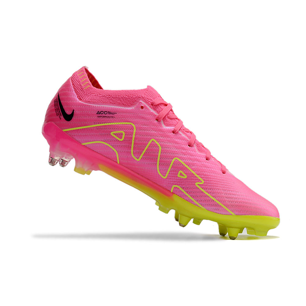 Chuteira Campo Nike Air Zoom Mercurial Vapor 15 Elite Ponta de Aluminio Rosa 