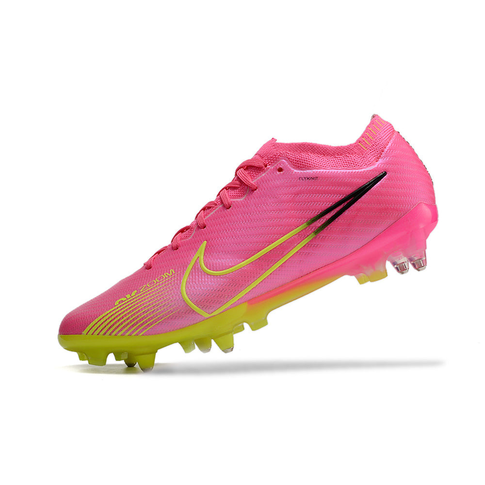 Chuteira Campo Nike Air Zoom Mercurial Vapor 15 Elite Ponta de Aluminio Rosa 