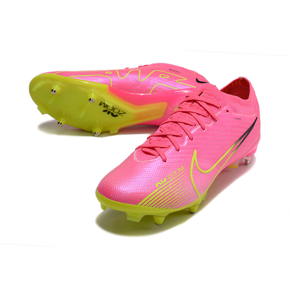 Chuteira Campo Nike Air Zoom Mercurial Vapor 15 Elite Ponta de Aluminio Rosa 