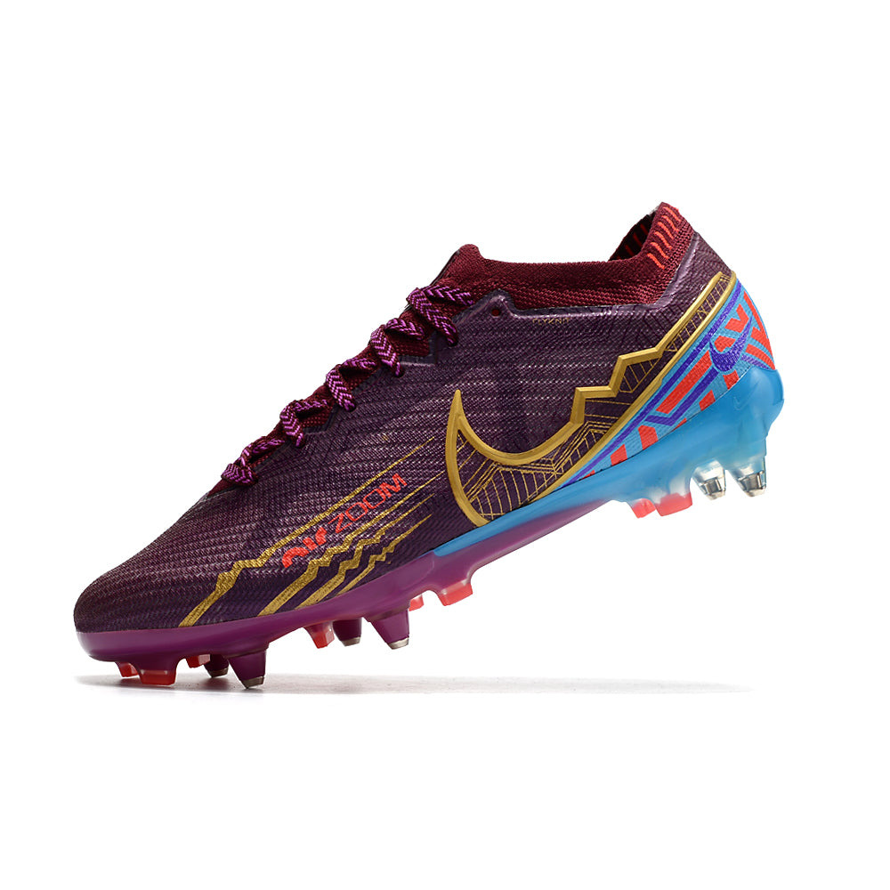 Chuteira Campo Nike Air Zoom Mercurial Vapor 15 Elite Ponta de Aluminio Roxa 