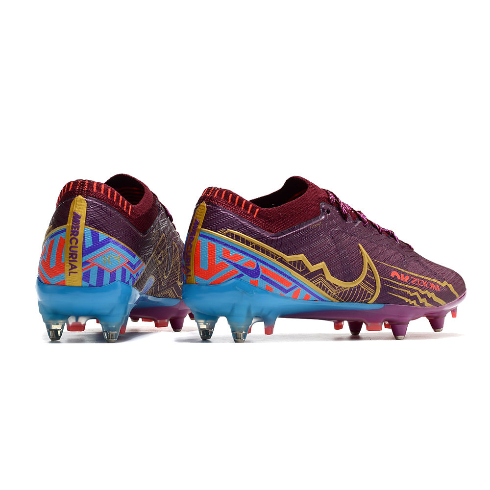 Chuteira Campo Nike Air Zoom Mercurial Vapor 15 Elite Ponta de Aluminio Roxa 