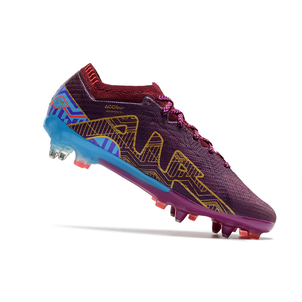 Chuteira Campo Nike Air Zoom Mercurial Vapor 15 Elite Ponta de Aluminio Roxa 